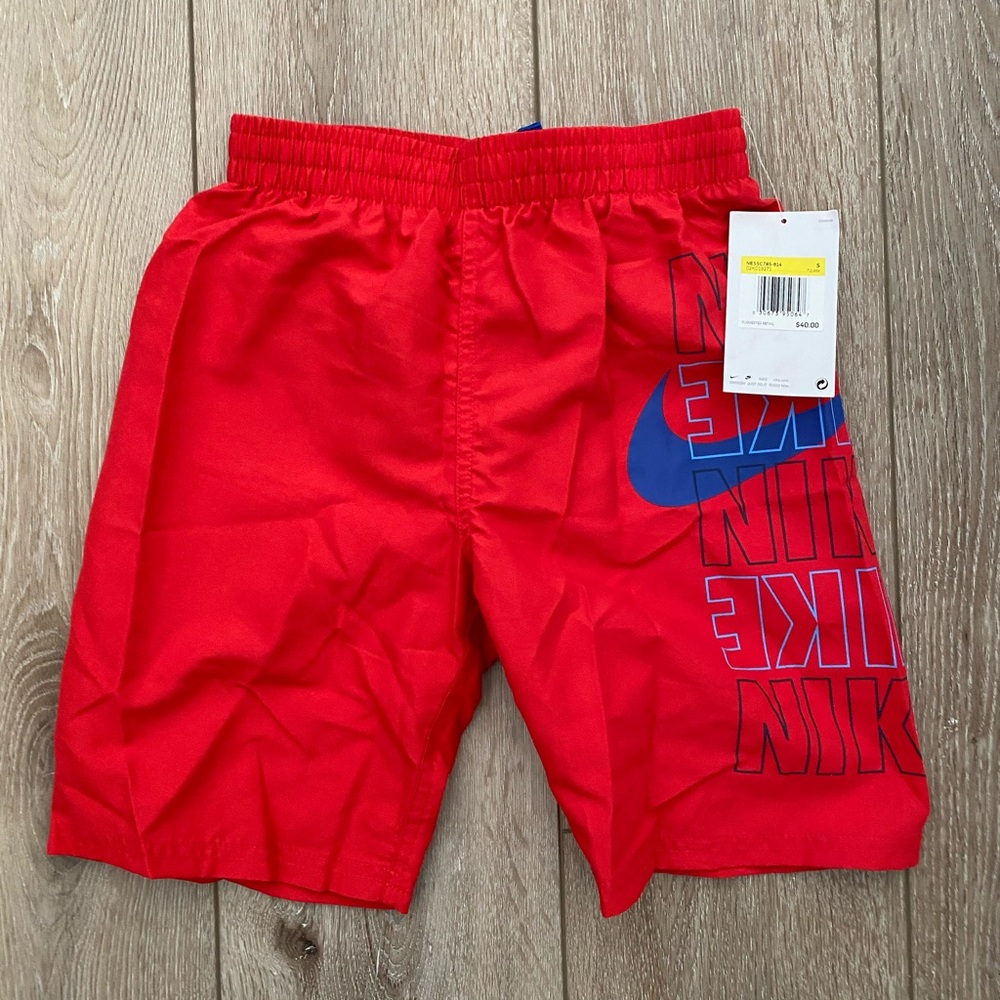 Nike Logo Boys Swim Shorts Small
